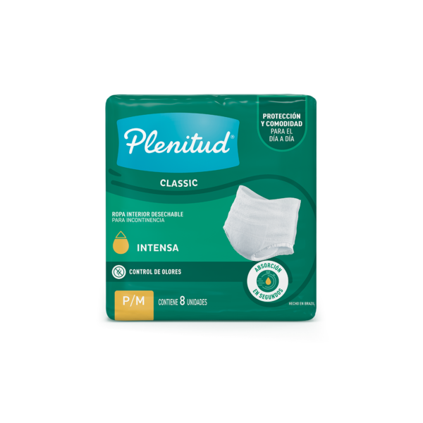 PLENITUD CLASSIC ROPA INTERIOR DESECHABLE P/M X8 UN.
