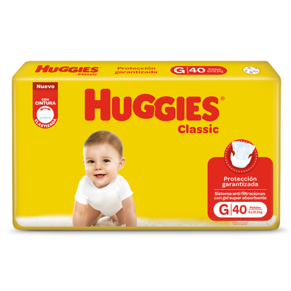 HUGGIES CLASSIC JUMBO G X40 UN.