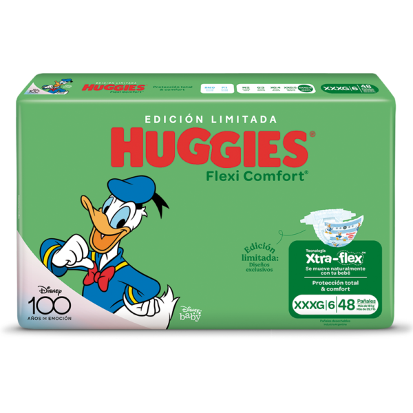 HUGGIES FLEXI COMFO XXXG X48 UN.