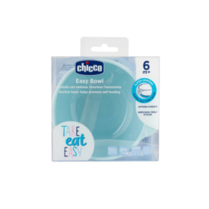 CHICCO BOWL SILICONA CELESTE +6M